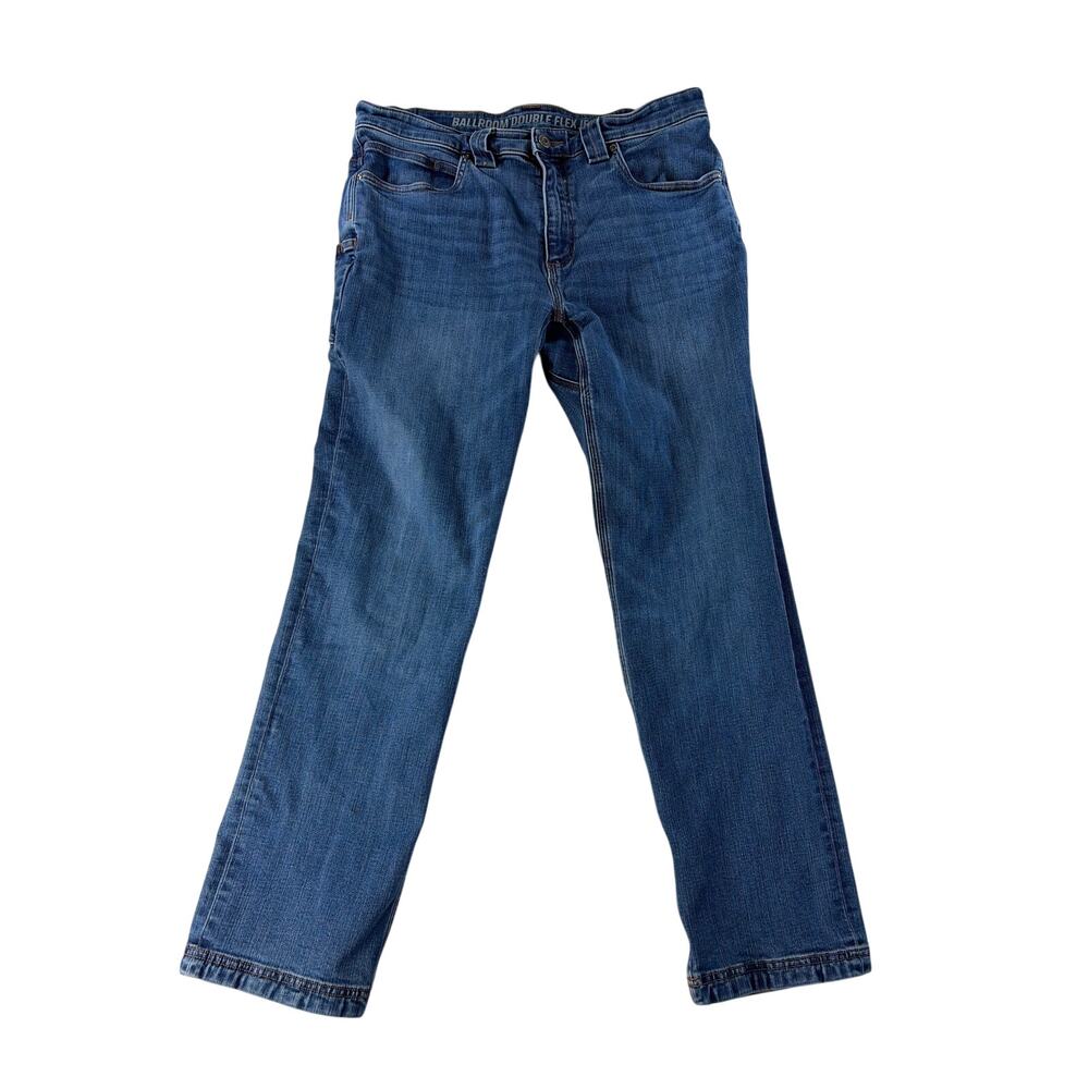 Duluth Trading Ballroom Double Flex Jeans Mens 34x29 Straight Leg Work